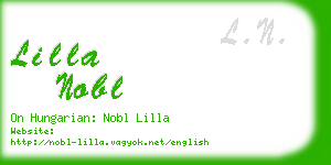 lilla nobl business card